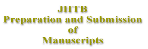 JHTB Preparation and Submission of Manuscripts 